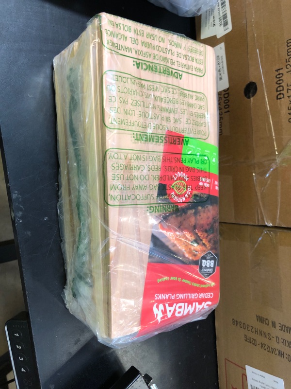 Photo 1 of CEDAR ALPHA Bigger 12 Pack Premium Cedar Planks for Grilling Salmon, Meat Fish and Veggies. Adding Extra Smoke and Flavor, Soaking Fast, Easy to Use Cedar Grilling Planks (11"X5.76")