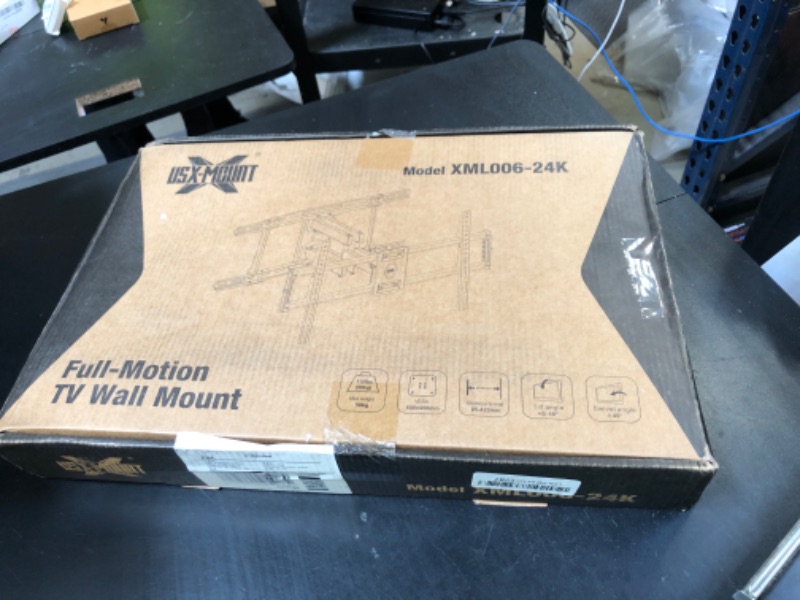 Photo 1 of USX MOUNT UL Listed TV Wall Mount for 42"-85" TVS, Fits 16" 18" or 24" Studs, Full Motion Wall Mount Swivel Tilt Extension TV Bracket with Dual Articulating Arms, Max VESA 600x400mm, Load 110lbs