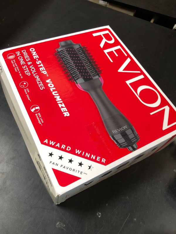 Photo 1 of REVLON One-Step Volumizer Hair Dryer and Styler – Easy Salon-Style Blowouts – Less Frizz, More Shine, and Reduced Heat Damage, for All Hair Types and Lengths (Black)