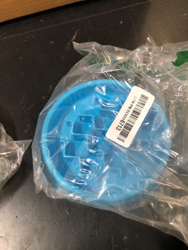 Photo 1 of Catstages Kitty Slow Feeder Cat Bowl, Blue