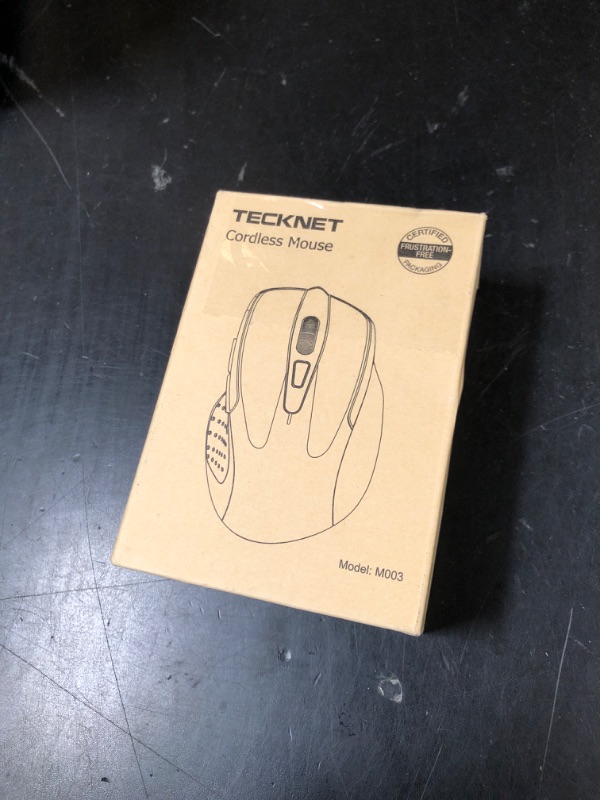 Photo 1 of TECKNET Wireless Mouse, 2.4G Ergonomic Optical Mouse, Computer Mouse for Laptop, PC, Computer, Chromebook, Notebook, 6 Buttons, 24 Months Battery Life, 4000 DPI, 6 Adjustment Levels