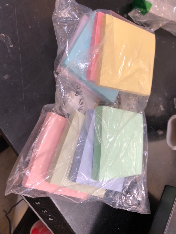 Photo 1 of Sticky Notes 3x3 Inches, 8 Pads, 800 Sheets, 8 Color Sticky Note Pads, Premium Sticky Pads, Sticky Notes Bulk, Self-Stick Note Pads, 100 Sheets/pad