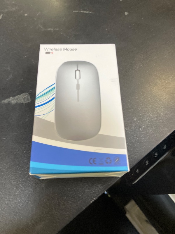 Photo 1 of AIKOKOK Wireless Bluetooth Mouse Rechargeable Laptop Mice with LED Use Portable(BT5.2 and USB 2.4G) Dual Mode Connection Silent Slim Computer Mouse for Laptop/iPad Tablet/Apple MacBook/PC (Black)