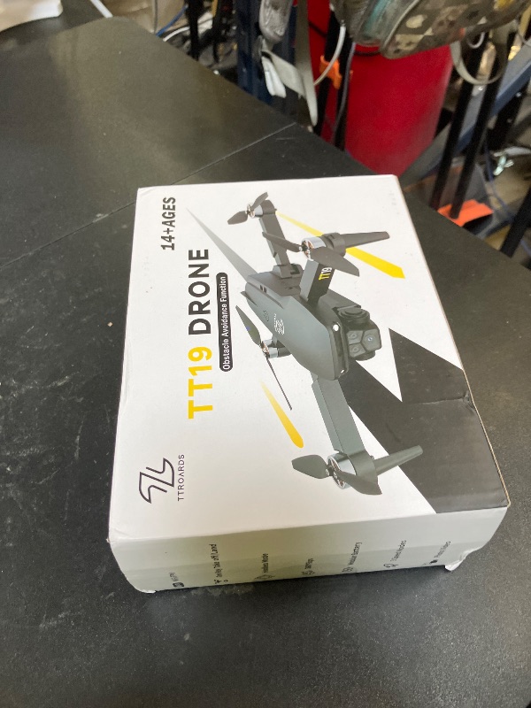 Photo 1 of TTROARDS Drone with Camera for Beginners Obstacle Avoidance RC Drone for Adults Brushless Motor 1080P HD Camera FPV Foldable Mini Quadcopter 3D Flips Altitude Hold TT19 UAV with Propeller Guards