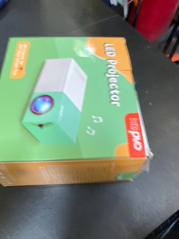 Photo 1 of wepvo Projector Mini Portable Outdoor Movie Projectors, LED Pico Video Projector for Home Theater Film Projectors, Compatible with Smartphone/ Tablet/ Laptop/ TV Stick/ PS/ USB