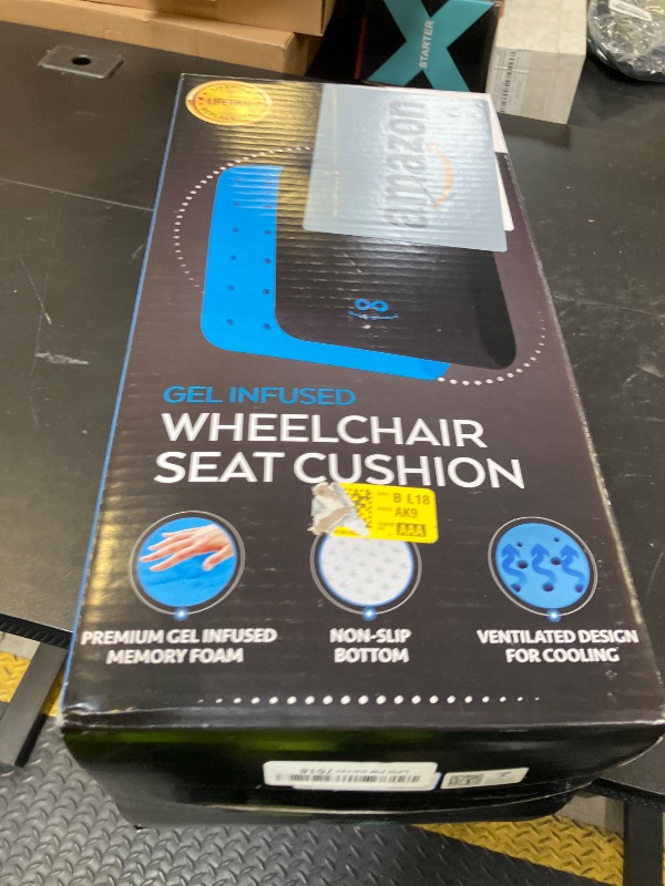 Photo 1 of Everlasting Comfort Memory Foam Wheelchair Cushion - Gel Seat Cushion for Seniors and Adults - Pressure Relief and Tailbone Pain Support - Ventilated and Soft Cushion for Ultimate Comfort