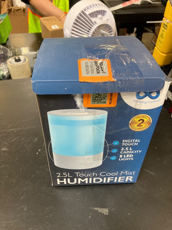 Photo 1 of Everlasting Comfort 2.5L Top Fill Humidifiers for Bedroom, Quiet Ultrasonic Cool Mist Humidifier, Easy to Fill & Clean, Auto Shut-Off, 20 Hour Run Time, Aromatherapy