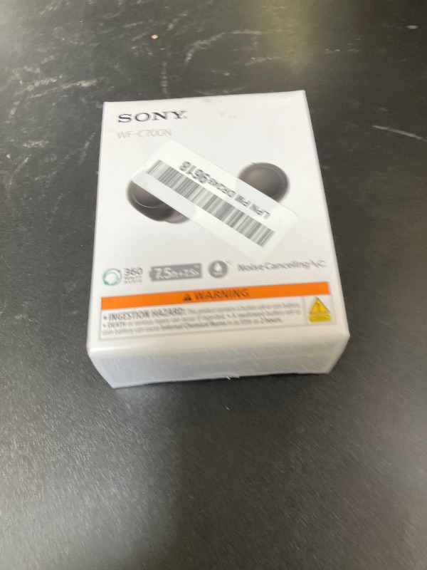 Photo 1 of Sony WF-C700N Truly Wireless Noise Canceling in-Ear Bluetooth Earbud Headphones with Mic and IPX4 Water Resistance, Black