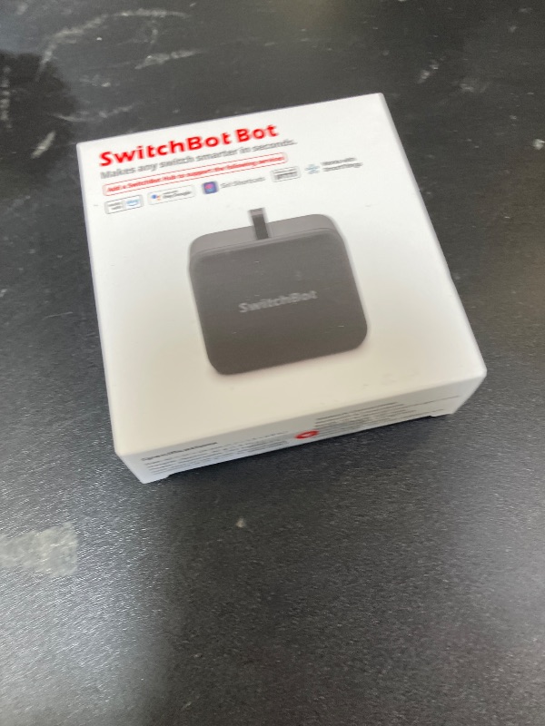 Photo 1 of SwitchBot Smart Switch Button Pusher - Bluetooth Fingerbot for Rocker Switch/One-Way Button, Automatic Light Switch, Timer and APP Control, Works with Alexa When Paired with SwitchBot Hub (Black)