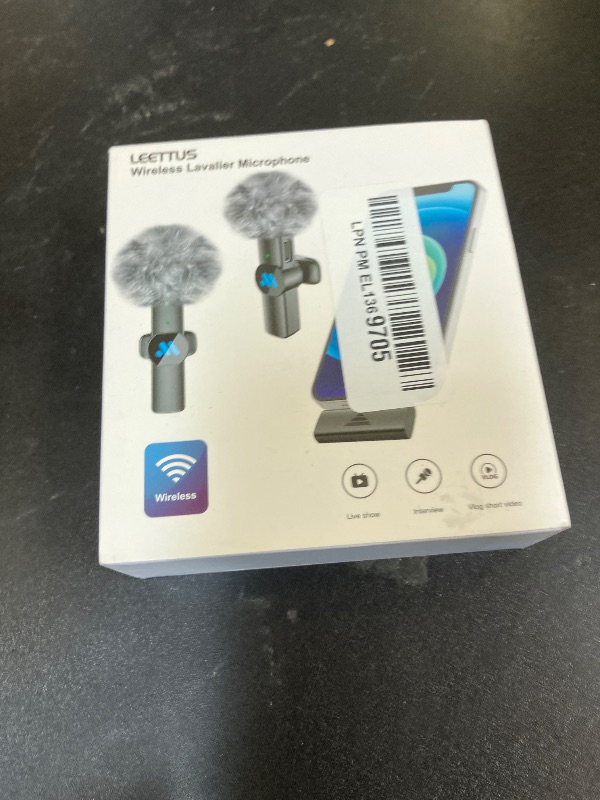 Photo 1 of Leettus 2pcs Dual Receivers Mini Microphone for iPhone 7-16 iPad Android Video Recording,Lavalier Wireless Microphone for Game Live Streaming,Interviews,YouTube,TikTok,Vlog,Gift
