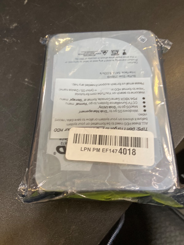 Photo 1 of MDD 12TB 7200RPM SATA 6Gb/s 256MB Cache 3.5inch Internal Desktop Hard Drive, MD12TBGSA25672, Mechanical Hard Disk (Renewed)