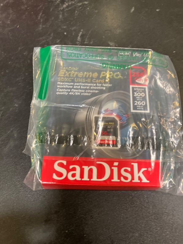 Photo 1 of SanDisk Extreme PRO SDSDXDK-256G-GHJIN SD Card 256GB SDXC Class 10 UHS-II V90 Read Up to 300 MB/s