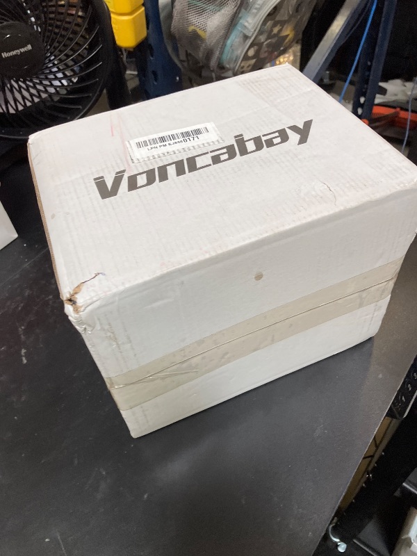 Photo 1 of Voncabay Money Safe Box for Home with Sensor Light & Fireproof Money Bag - 0.23 Cubic Feet Security Safe Box with Digital Keypad, Keys & Pass Code Lock Black