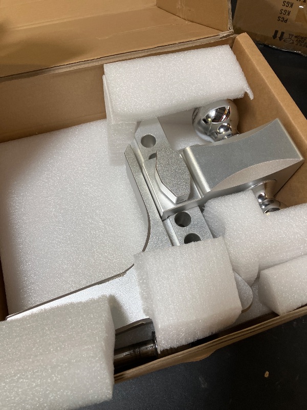 Photo 1 of Tlvuvmo Adjustable Trailer Hitch -6 Inch Drop Hitch (Fits 2-Inch Receiver), 21,500 LBS GTW Heavy Duty Aluminum Tow Hitches, (2'' & 2-5/16'') Chrome Steel Tow Balls & 2 Anti-Theft Locks