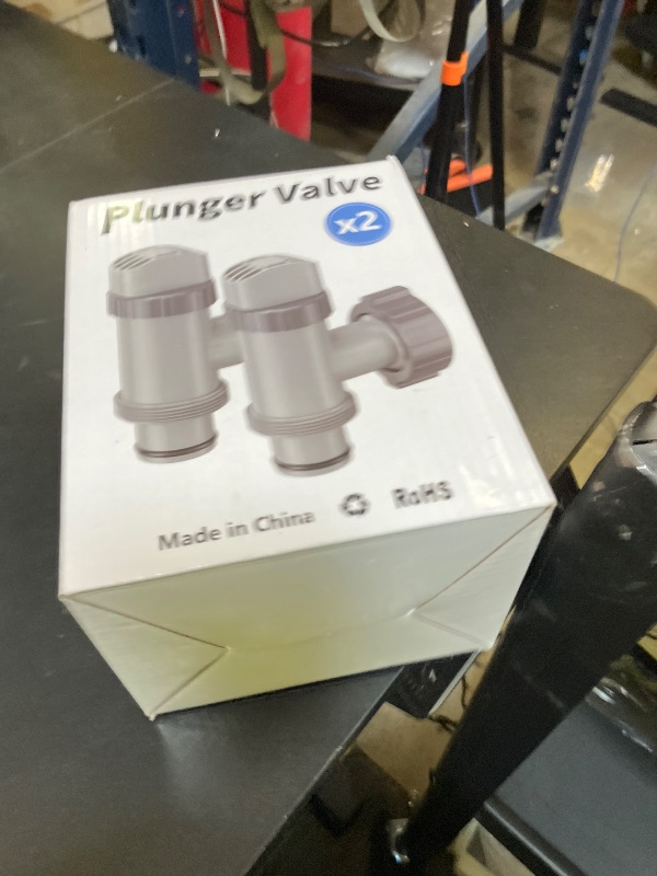 Photo 1 of SHAPON Plunger Valve Compatible with Intex Pool Parts and Accessories, On/Off Plunger Valve Replacement for Above Ground Swimming Pool and Pool Filter Pump (2 Pack)