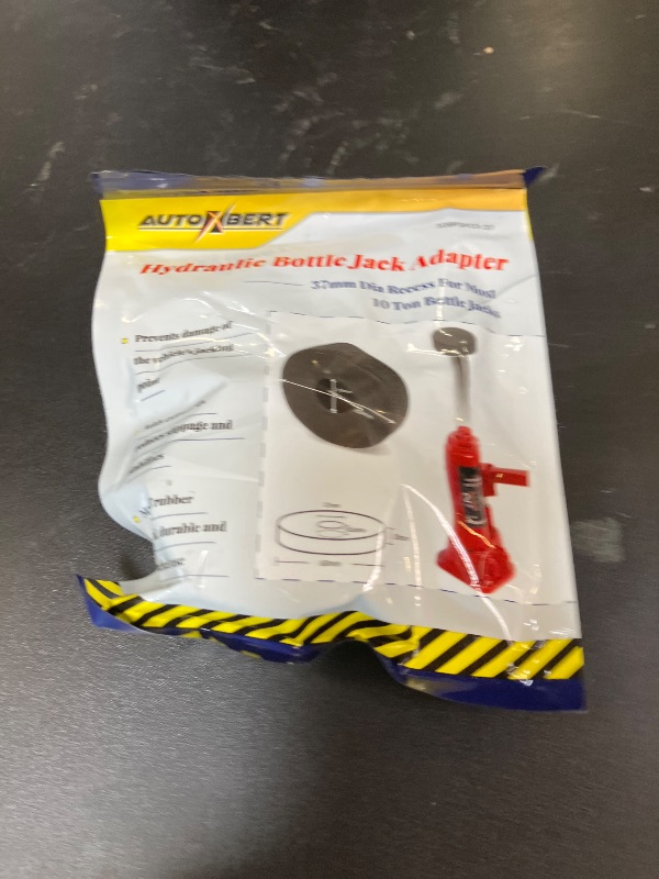 Photo 1 of Polyethylene Bottle Jack Pad Adapter Protector Car Jacking Lifting Tool Pinch Weld Side Disk 37mm 1.45" Hole for Most 10T Bottle Jacks (Red, 37MM=1.45")