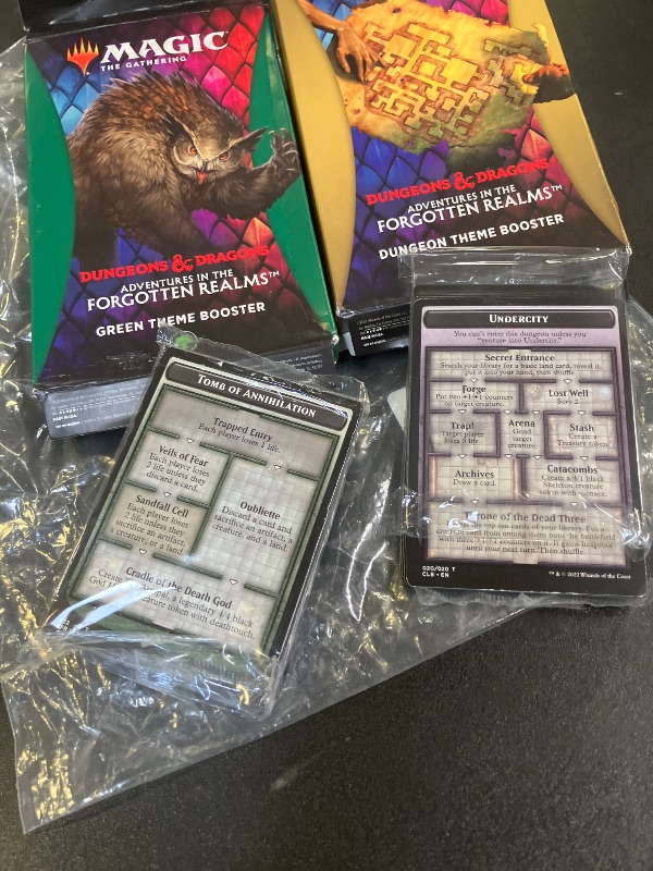 Photo 1 of MGO MTG Magic Adventures in The Forgotten Realms Theme Set: All 2(35-Card) Booster Packs