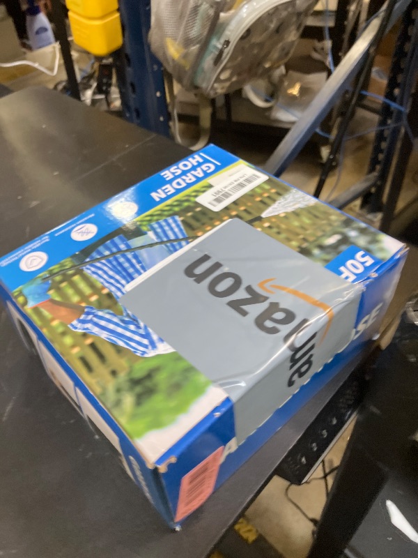 Photo 1 of Toolasin Garden Hose 50ft, Non-Expanding, Lightweight, Leak-Proof Metal interface, No-Knots, Portable, Wear-Resistant, Sturdy, Flexible, 3/4GHT, Water Hose for Yard, Garden