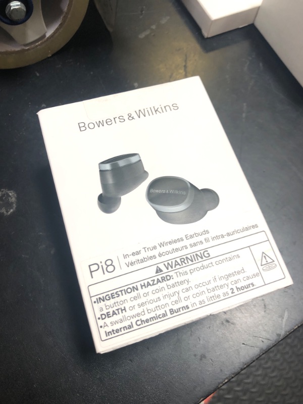 Photo 1 of Bowers & Wilkins Pi8 Wireless Earbuds (Anthracite Black), in-Ear Bluetooth Earphones with Qualcomm Chipset & aptX Lossless, Active Noise Cancelling Earbuds, 3 Built-in Mics, 15-Min Quick Charging