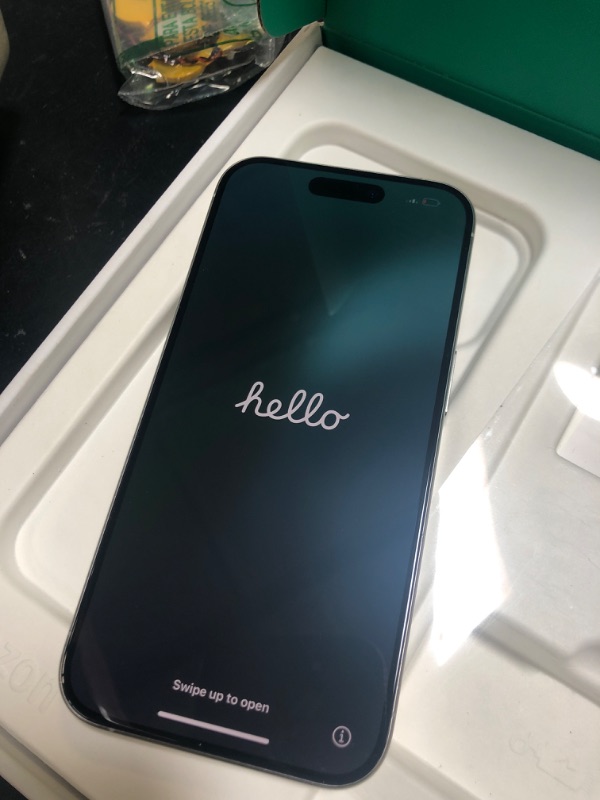 Photo 1 of Apple iPhone 15 Pro, US Version, 128GB, White Titanium - Unlocked (Renewed Premium)