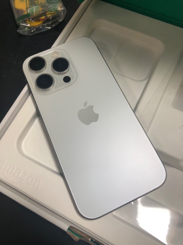 Photo 1 of Apple iPhone 15 Pro, US Version, 128GB, White Titanium - Unlocked (Renewed Premium)