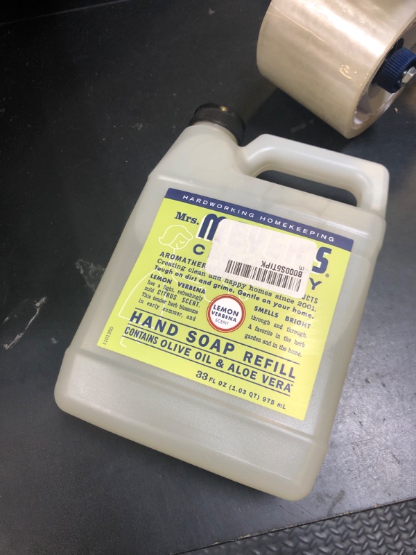 Photo 1 of MRS. MEYER'S CLEAN DAY Liquid Hand Soap Refill, Cruelty Free and Biodegradable Formula, Lemon Verbena Scent, 33 oz