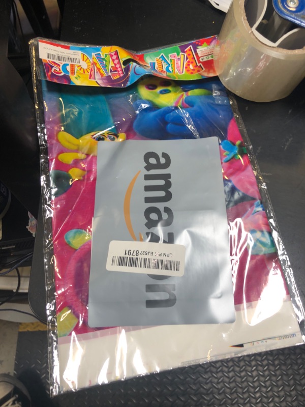 Photo 1 of Trolls Plastic Table Cover, 42" x70"
