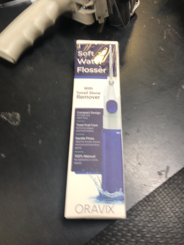Photo 1 of ORAVIX Dental Water Flosser, Tonsil Stone Remover, Gentle Oral Irrigator for Sensitive Teeth and Gums, Kids Manual Water Flosser, No Electricity or Batteries