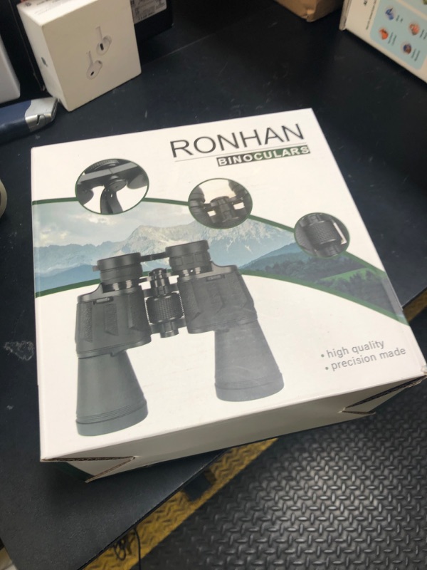 Photo 1 of RONHAN Binoculars for Adults High Powered, Military Compact HD Professional/Daily Waterproof 20x50 Binoculars for Bird Watching Travel Hunting Football Games Stargazing with Carrying Case & Strap