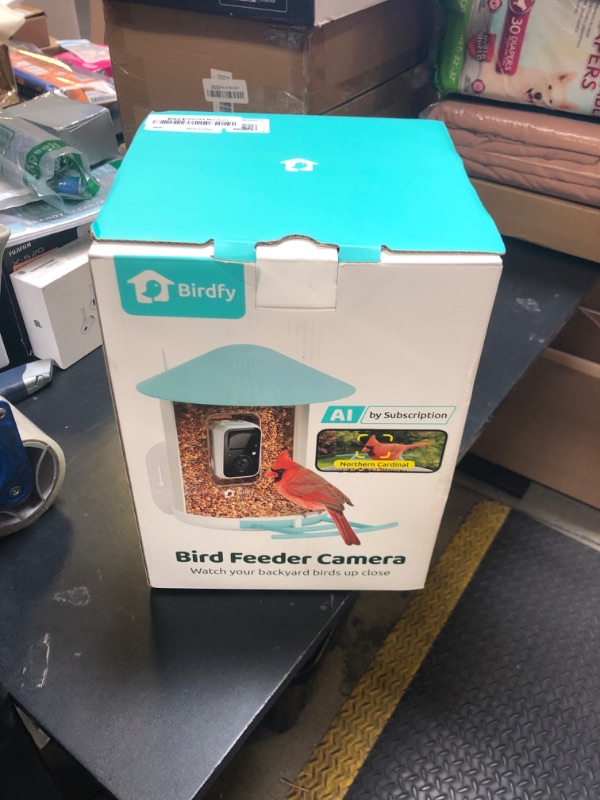 Photo 1 of NETVUE by Birdfy Smart Bird Feeder with Camera, Bird Watching Camera, Auto Capture Video & Motion Detection, 1080P Live Steam, Cardinal Feeder Outdoor Wireless, Ideal Present for Backyard Birder, Blue
