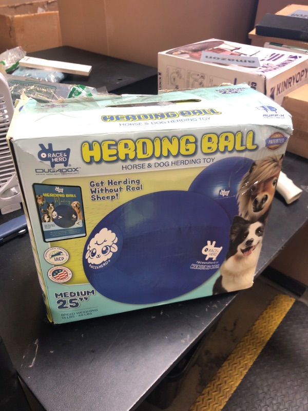 Photo 1 of Race&Herd 25" Original Herding Ball for Dogs, Giant Herding Ball for Australian Shepherds, Dog Training Toy for Medium Breeds, Dog Herding Toy for Outdoor Play