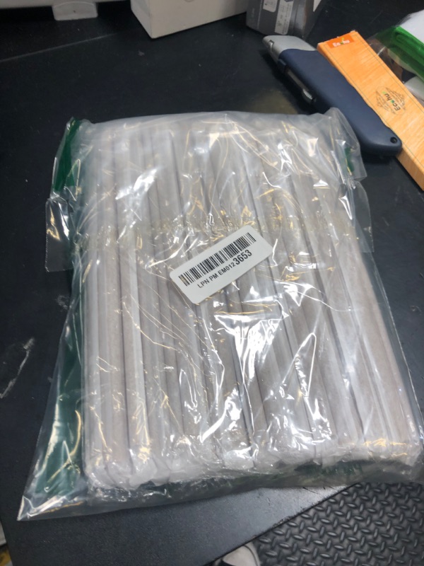 Photo 1 of The Veggie Straws – 100 PCS of 8.25 Inches Individually Wrapped Biodegradable Straws – Made of Vegetable Fibers, Best Environment Friendly Drinking Straws for Hot and Cold Beverages
