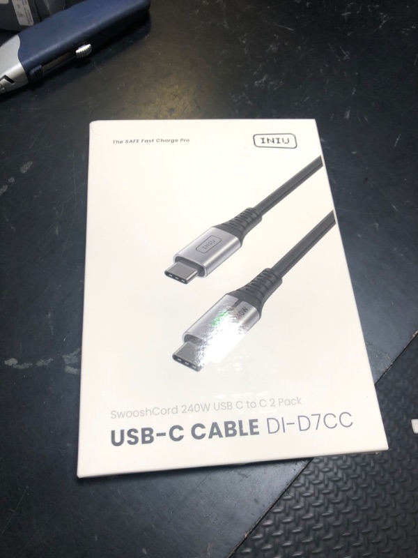 Photo 1 of INIU USB C to USB C Cable, 240W Fast Charging [6.6ft, 2-Pack] Type C Charger Cord, Braided USBC Phone Charger Cable for iPhone 16 15 Pro Samsung S24 S23 Laptops MacBook iPad Switch Steam Deck etc.
