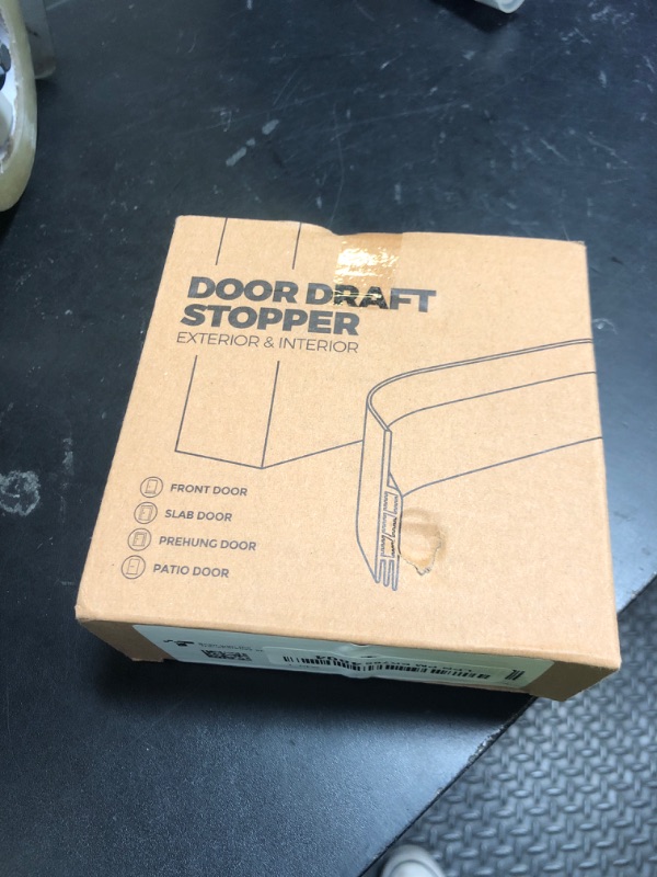 Photo 1 of Holikme Door Draft Stopper Under Door Draft Blocker Insulator Doors Sweep Weather Stripping Noise Stopper Strong Adhesive, White