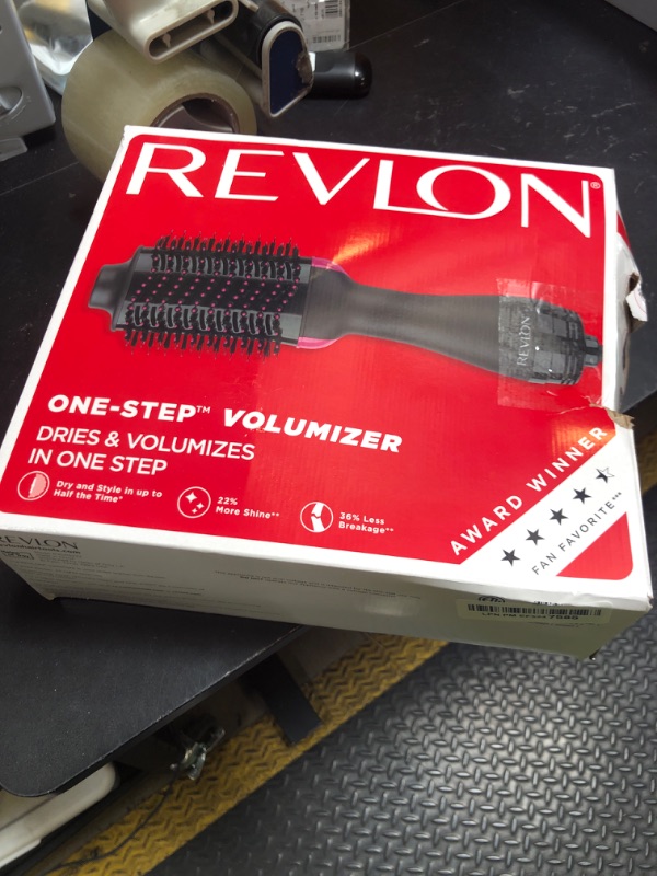 Photo 1 of REVLON One-Step Volumizer Hair Dryer and Styler – Easy Salon-Style Blowouts – Less Frizz, More Shine, and Reduced Heat Damage, for All Hair Types and Lengths (Black)