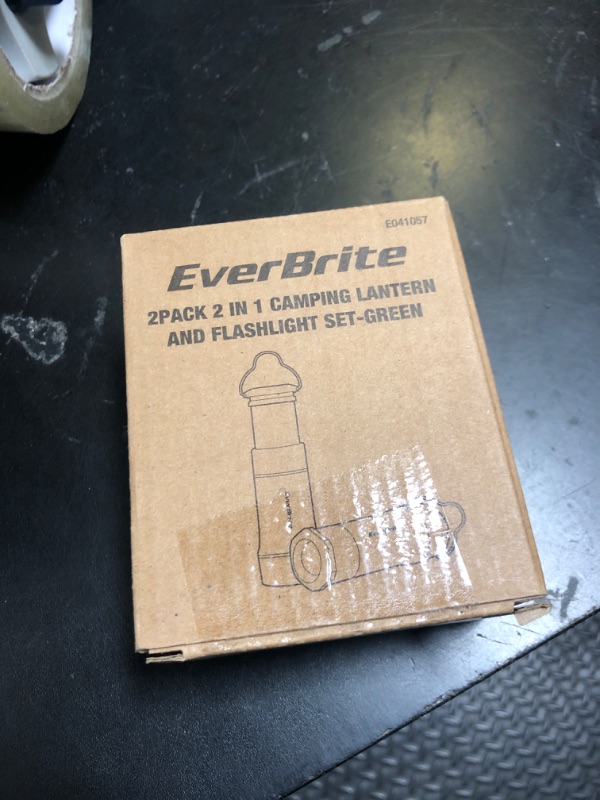 Photo 1 of EverBrite 2-in-1 Mini Lanterns and Flashlights, Zoomable Flashlight Lantern Combo with 3 Modes, Camping Essentials, 2PC Battery Powered Lantern for Hurricane, Hiking, Home, Emergency