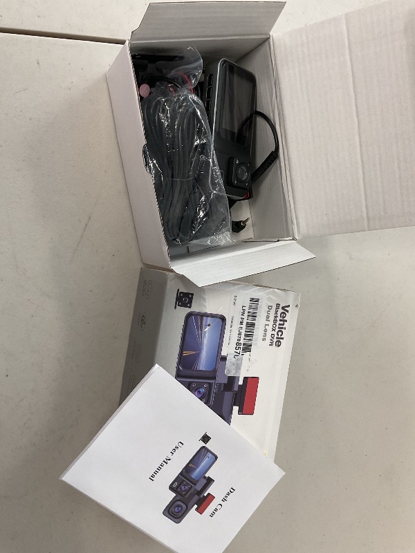 Photo 1 of 4K 3 Channel Dash Cam with 64GB Card, 4K+1080P+1440P Dash Cam Front and Rear Inside, Dash Camera for Cars with Super Night Vision, Loop Recording, Motion Detection, 24H Parking Mode