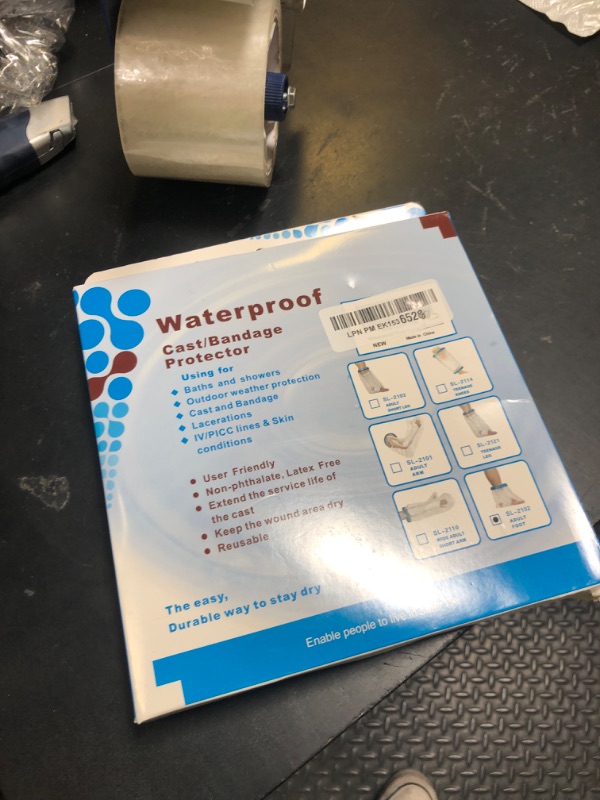 Photo 1 of 100% Waterproof Foot Cast Cover Wound Protector for Shower Bath, Watertight Cast Bag Covers for Broken Surgery Foot, Wound and Burns - Reusable [2025 Upgrade]
