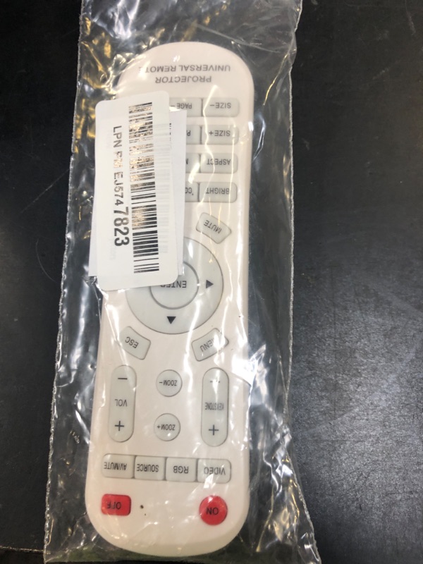 Photo 1 of Universal Projector Remote Controllor, Replacement Compatible with Most Epson/Optoma/Samsung/Panasonic/Viewsonic/Infocus/Benq/Sanyo/NEC/Toshiba/Sony/Hitachi/Ricon/Mitsubishi Projectors