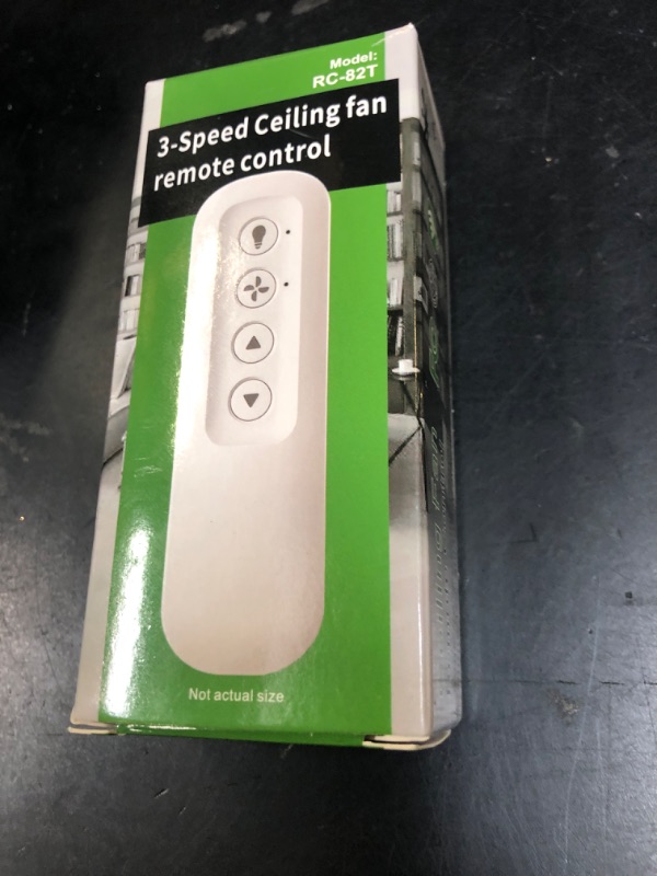 Photo 1 of Universal Ceiling Fan Remote Control for Hunter, Compatible with Hunter 99813 99770 99392 99118 99122 99123 99119, 3 Speed with Light Dimmer, 434MHz, Wall Mount (Remote Only)