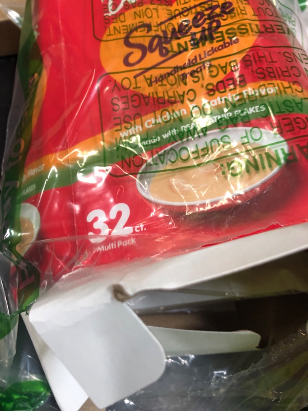 Photo 1 of Delectables Squeeze Up Creamy Squeezable Puree, Lickable Wet Cat Treats, Grain Free, No Added Fillers, No By-Products, No Added Preservatives, 0.5 Ounces Tube Chicken with Catnip, 32 Tubes Total best by 6/10/2025