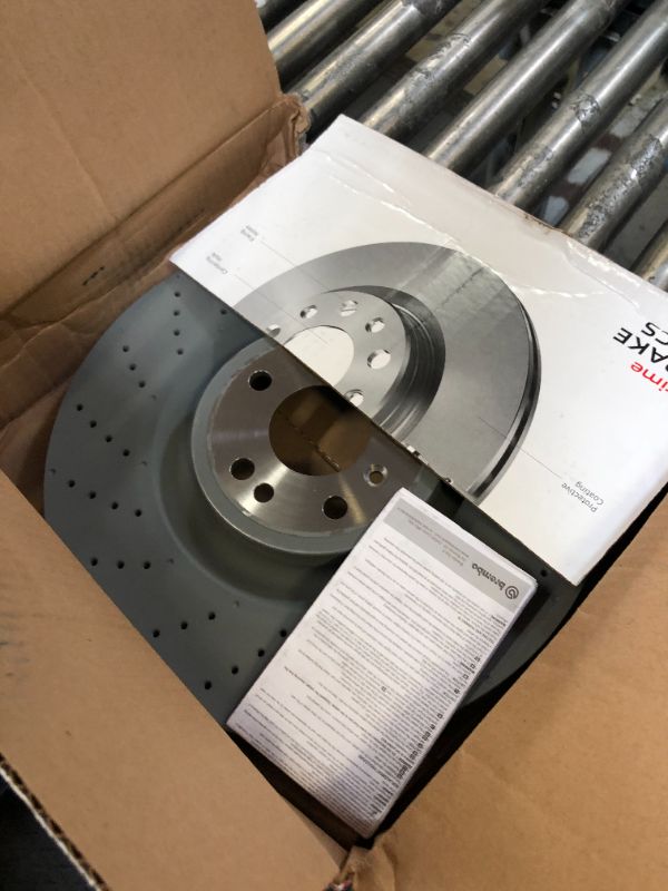 Photo 1 of Brembo 09.A960.21 UV Coated Pillar Vented drilled Front Brake Rotor MERCEDES-BENZ OE# A1664210912