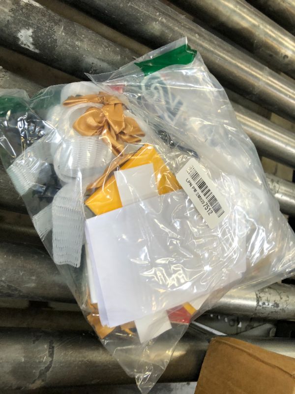 Photo 1 of Unittype 6 Sets 2025 Graduation Candy Lei Making Kit DIY Lei Netting Tubing Include 5 ft Mesh Bag 3 Rolls of 98 ft Ribbon 216 Pcs Flower Pieces for Grad Party Supplies(Gold, Silver Gray, Black)