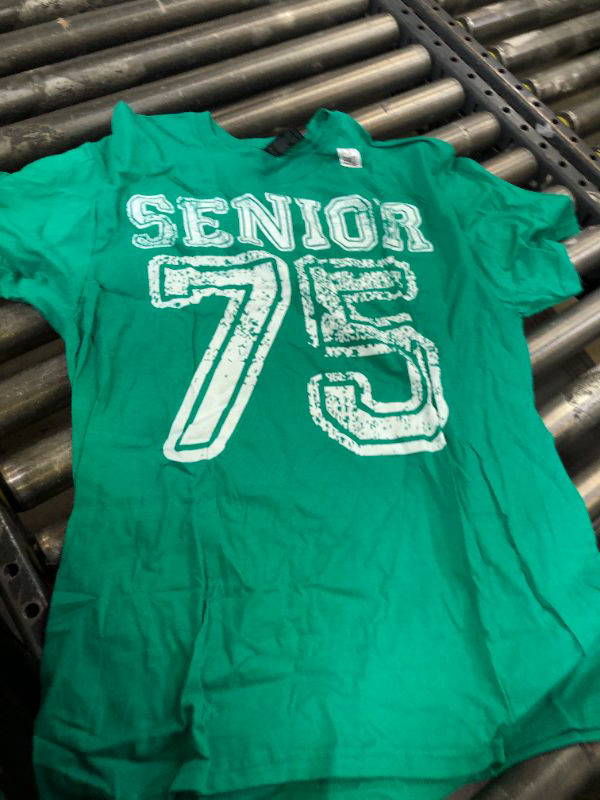 Photo 1 of Senior 75 T-Shirt Class of 1975 School Reunion Retro Gift Green - Large