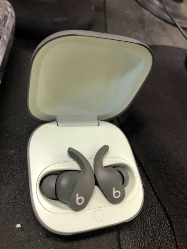 Photo 1 of Beats Fit Pro - True Wireless Noise Cancelling Earbuds - Apple H1 Headphone Chip, Compatible with Apple & Android, Class 1 Bluetooth®, Built-in Microphone, 6 Hours of Listening Time – Sage Gray
 