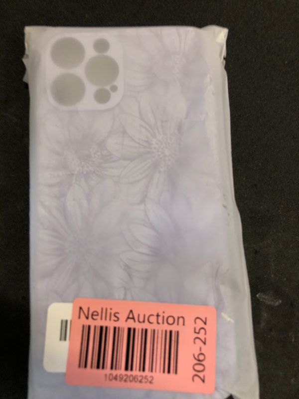 Photo 1 of MZELQ for iPhone 12 Pro Max Case, Matte Purple Floral Flowers Cute Pattern, Magnetic Compatible with MagSafe Sunflowers Phone Case