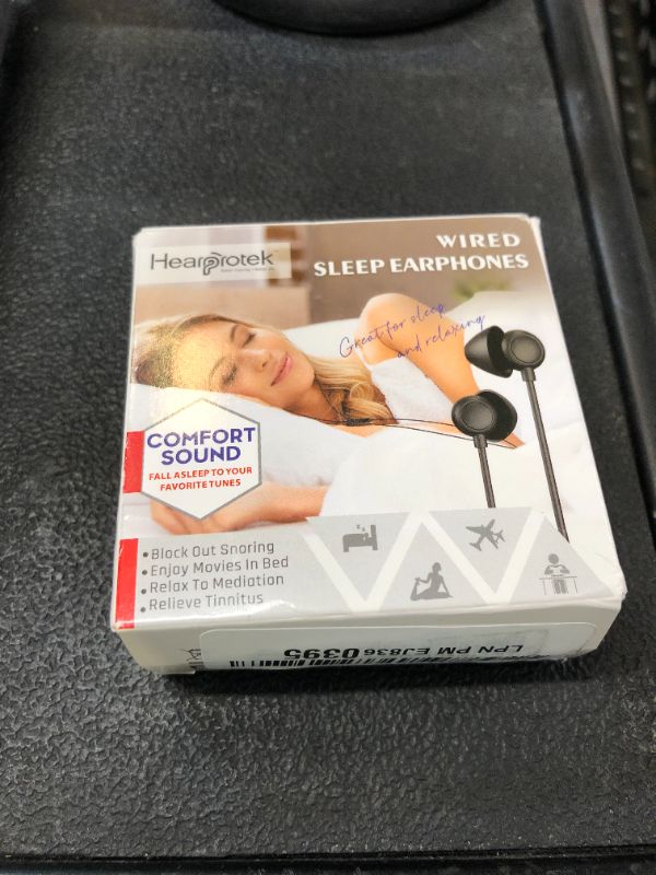 Photo 1 of Hearprotek Sleep Earbuds, 2 Pairs Soft Comfortable in-Ear Earphones with Mic-Low Profile Noise Reduction Headphones for Sleeping on Side, Snoring, Yoga, Travel, Mediation & Relaxation
