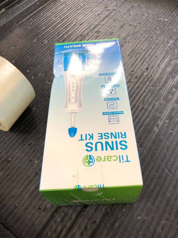 Photo 1 of Nasal Irrigation System by Tilcare - Perfect Nasal Rinse Machine for Sinus & Allergy Relief - Electric Neti Pot for Nasal Irrigation to Cleanse Your Stuffy Nose - Comes with a Towel and 30 Salt Packs