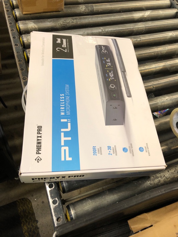 Photo 1 of Phenyx Pro Wireless Microphone System, Metal Wireless Mic Set, Handheld Cordless Dynamic Microphones for Singing, Karaoke, Church, 2x30 UHF Tunable Frequencies,200 ft Range (PTU-52-2H)
