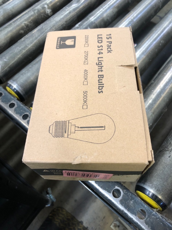 Photo 1 of Mlambert LED String Light Bulbs,Shatterproof Outdoor String S14 Replacement Light Bulb,Waterproof 1W LED Edison Bulb Equal to 11W,Warm White,Not Solar